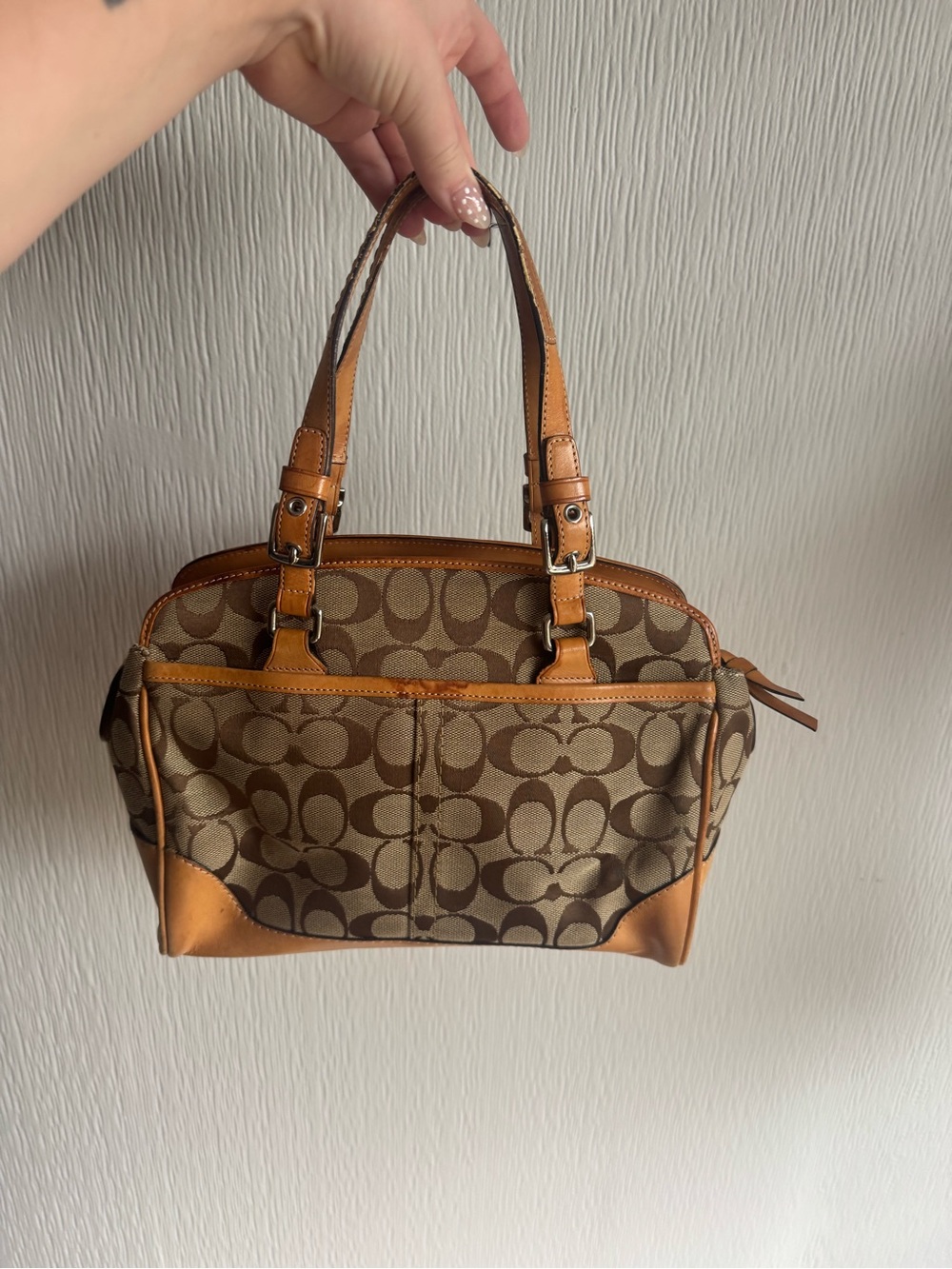 Coach Signature Canvas Satchel